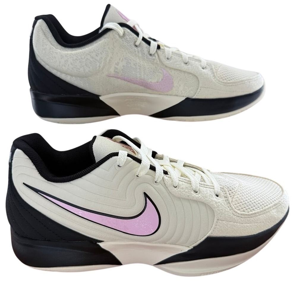 Nike Ja 2 Coconut Milk Pink Foam Black Mens 8.5 Womens 10 FD7328-100 Basketball